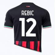 Billige AC Milan 2022-23 Fotballdrakter Ante Rebic 12 Hjemmedraktsett Kortermet